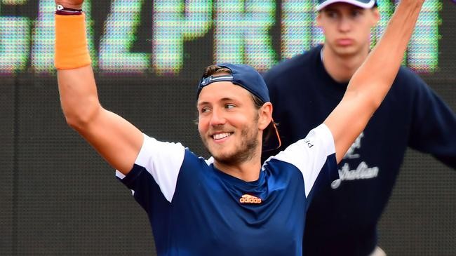 普伊慶祝奪冠。（圖源：互聯網）