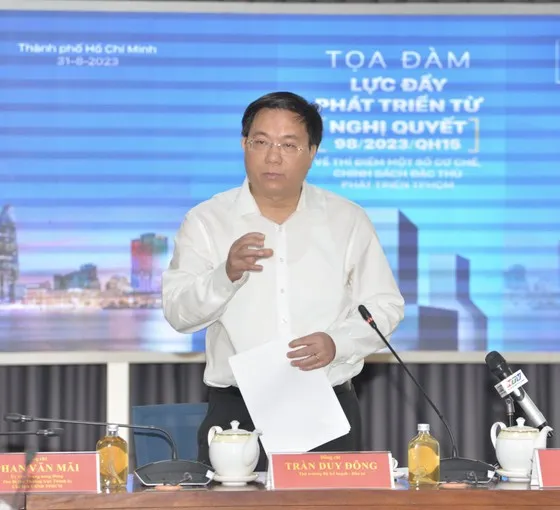 Theo Thứ trưởng Bộ KH–ĐT Trần Duy Đông, Trung ương rất quan tâm đến TPHCM khi xây dựng chính sách. Ảnh Cao Thăng