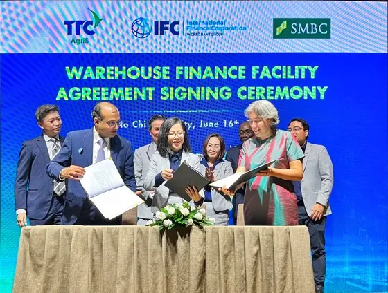 IFC và Sumitomo Mitsui Banking Corporation (SMBC) đồng cung cấp khoản vay được bảo lãnh bằng hàng hoá trị giá 40 triệu USD cho TTC AgriS