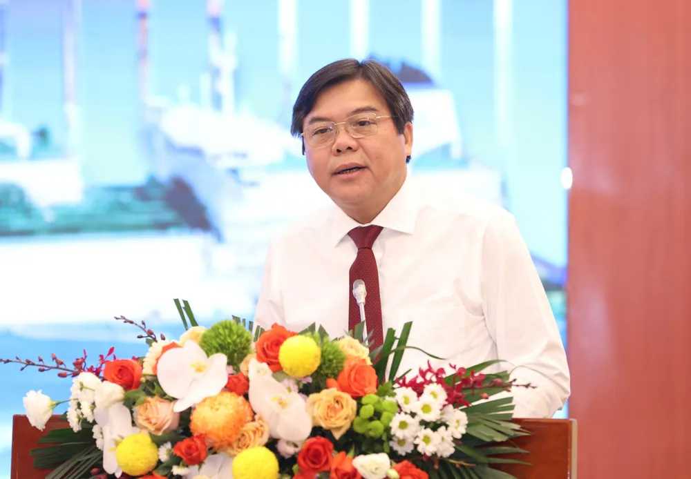 Tổng Biên tập Báo SGGP Tăng Hữu Phong phát biểu khai mạc Diễn đàn