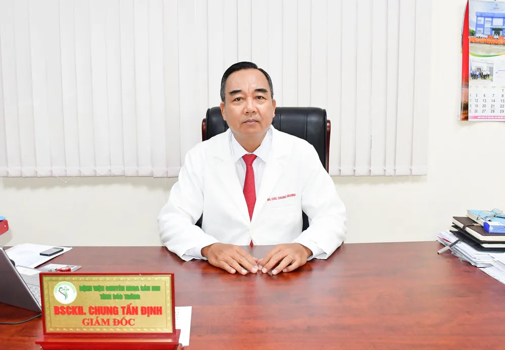 BS.CKII. Chung Tấn Định, Giám đốc Bệnh viện Chuyên khoa Sản Nhi Sóc Trăng