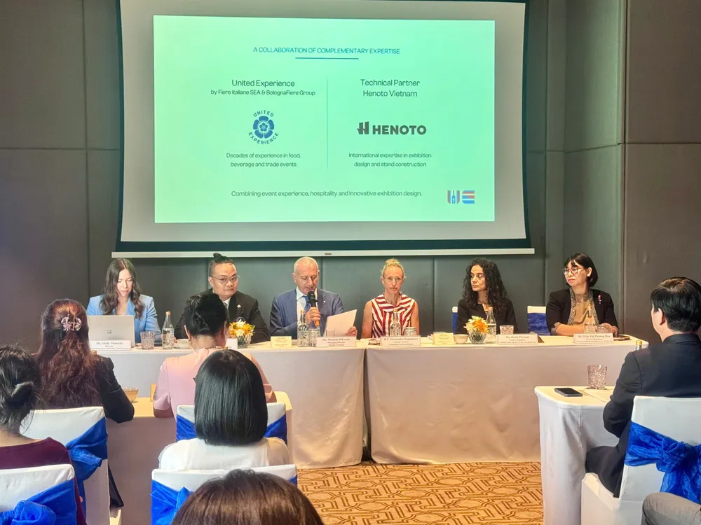 Ban tổ chức tại buổi công bố Premium Beverage Experience Vietnam 2026