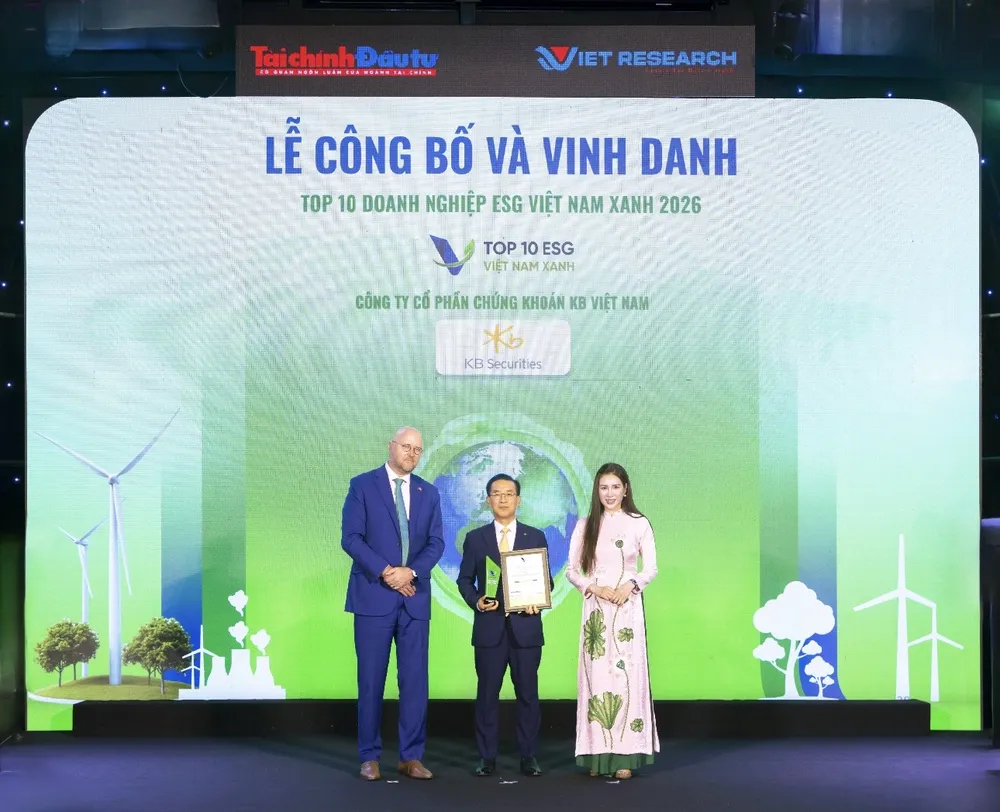 KBSV lần đầu được vào Top 10 doanh nghiệp ESG