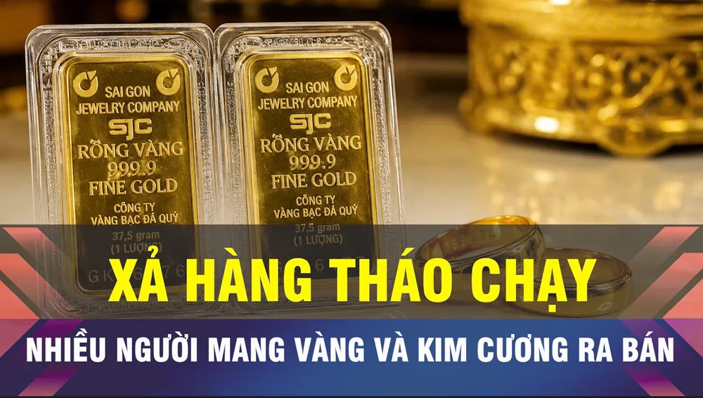 18 GIỜ NGÀY 25-7: Vàng bị bán tháo sau sự cố kim cương lậu