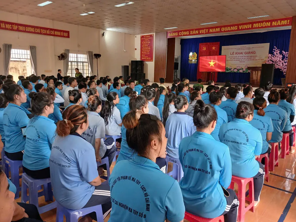 Khóa đào tạo nghề cho đối tượng đặc thù theo chỉ đạo của Bộ Công an ở hai cơ sở tại TPHCM và TP Đồng Nai