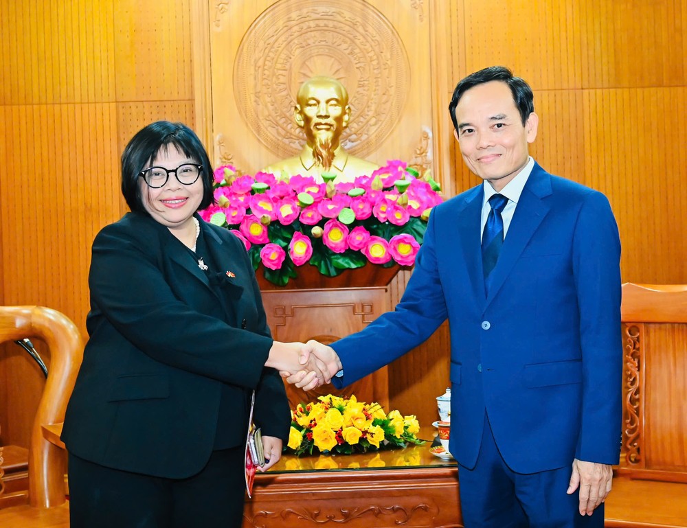  胡志明市市委书记陈留光会见印度尼西亚驻胡志明市新任总领事卡罗琳娜·蒂南贡。