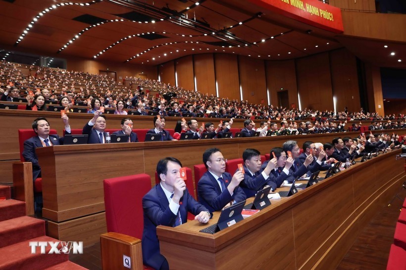 各位代表进行表决。