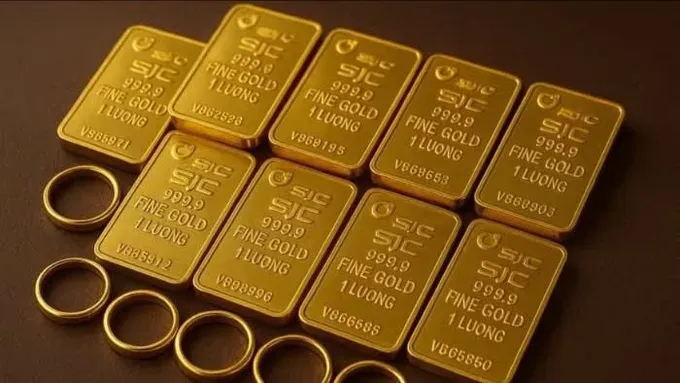 SJC 金片与 9999 金戒指价格每两突破 1亿7700万元