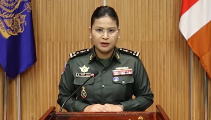 柬埔寨国防部发言人马莉淑洁达。