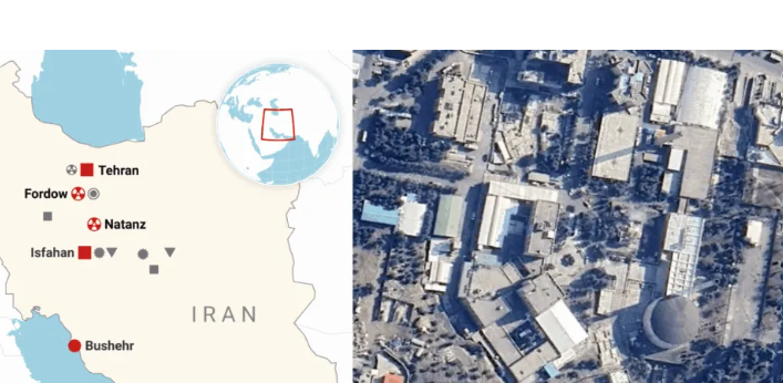  伊朗伊斯法罕市地图。图：谷歌地球