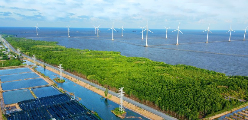 位于向灵乡的风电场是广治省风电项目最为集中的地区。