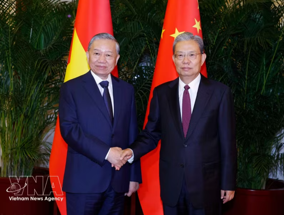 党中央总书记、国家主席苏林会见中国全国人大常委会委员长赵乐际。