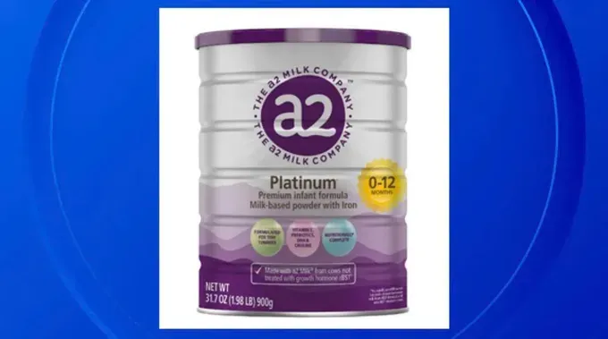 A2婴幼儿奶粉产品。图源：FDA