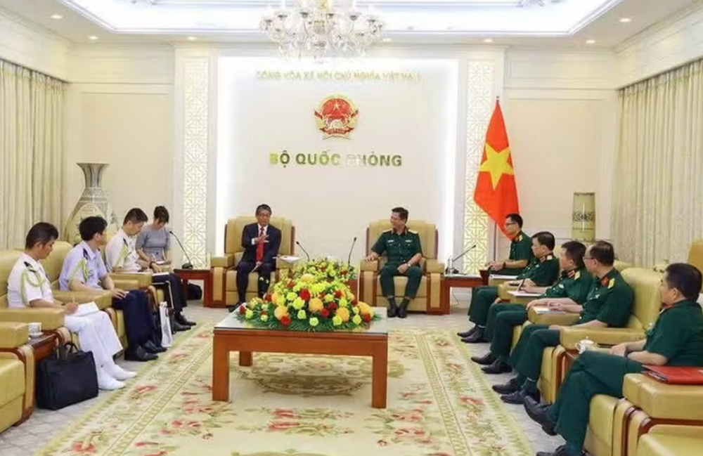 会见现场。