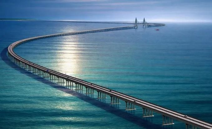  芹耶—头顿跨海桥路项目示意图。图：建设厅