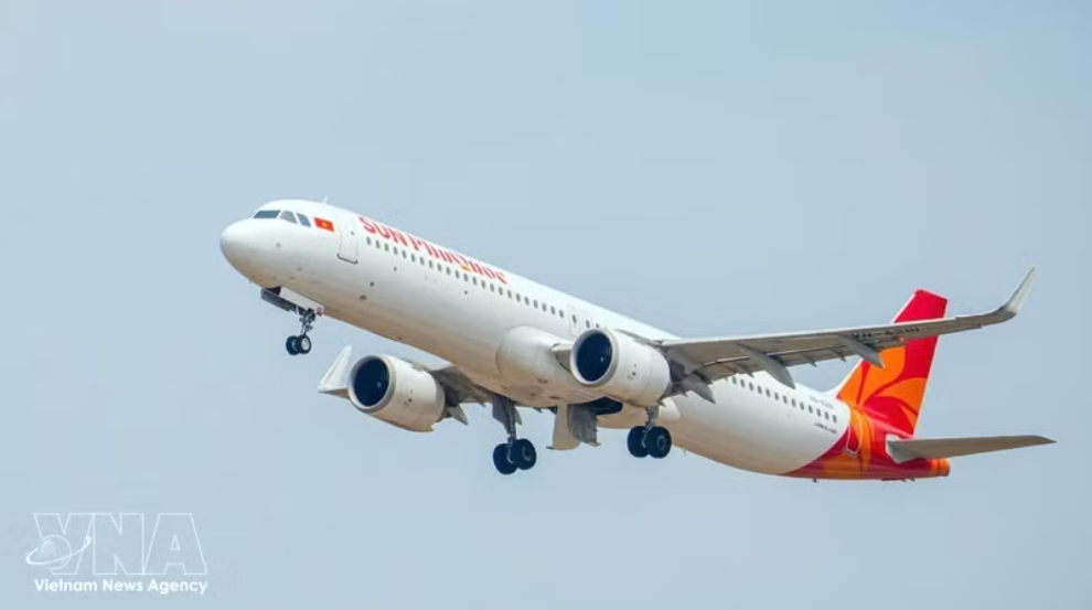 太阳富国航空的飞机。图自越通社