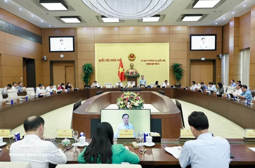 国会常务委员会第四次会议。图自越通社
