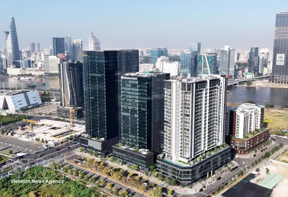 胡志明市越南国际金融中心。图自越通社