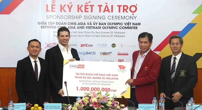 Đoàn thê thao Việt Nam dự SEA Games 2017 có thêm 1 tỷ tài trợ. tác giả: NGỌC HẢI