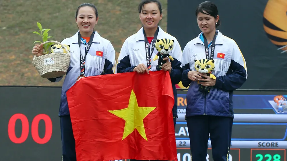 Chúng ta chỉ có thêm HCB bắn cung đồng đội nữ. Ảnh DŨNG PHƯƠNG