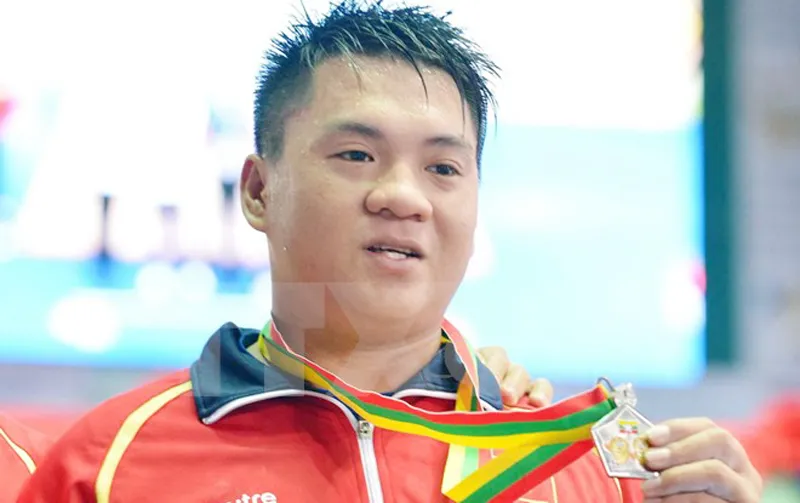 lực sĩ Hoàng Tấn Tài. Ảnh: TTXVN