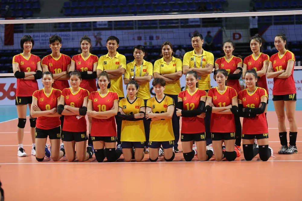 Đội tuyển bóng chuyền nữ Việt Nam đã có trận thắng đầu tiên tại SEA Games 31. Ảnh: KHOA TRẦN