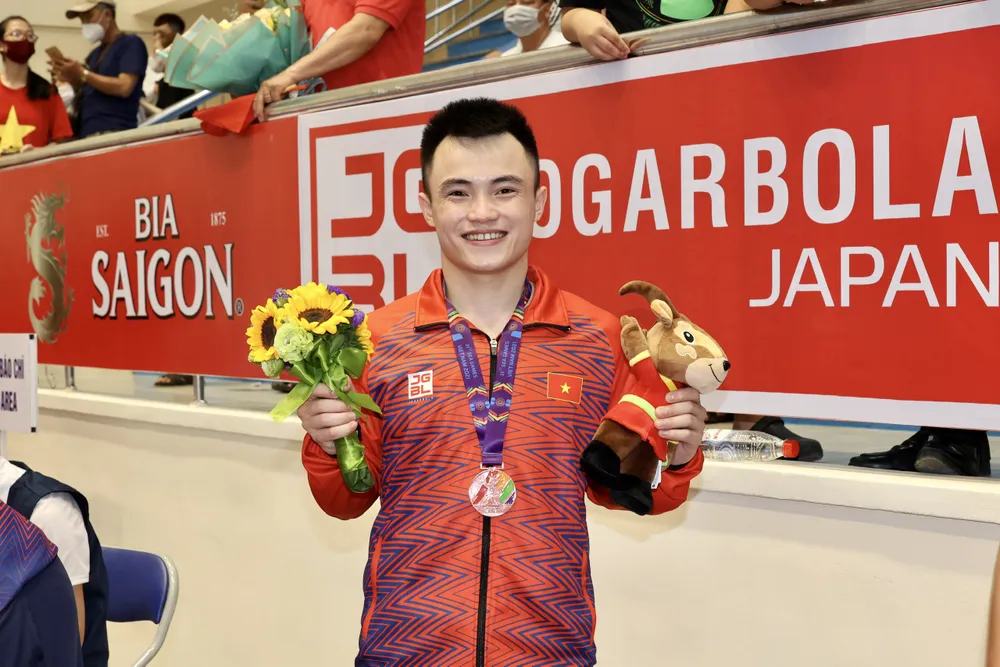 Tuyển thủ duy nhất của thể thao Lạng Sơn tại SEA Games 31 - Nông Văn Hữu. Ảnh: DŨNG PHƯƠNG