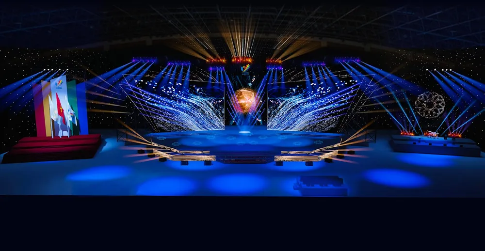 Phối cảnh sân khấu của Lễ bế mạc SEA Games 31. Ảnh: BTC