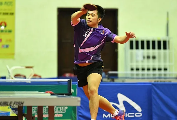 Đương kim vô địch đơn nam quốc gia Nguyễn Đức Tuân là một trong những ứng viên vô địch nội dung tại giải năm nay. Ảnh: DUY LINH