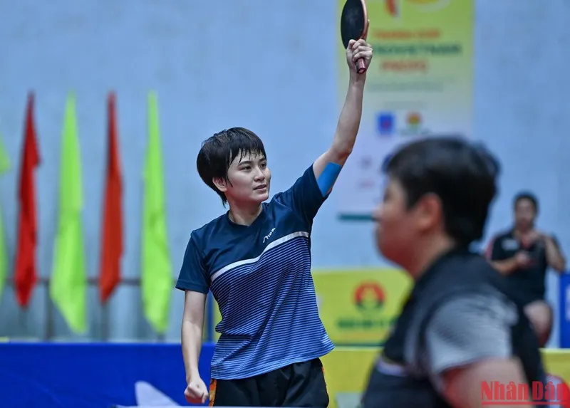 Nguyễn Khoa Diệu Khánh giành tấm HCV đơn nữ đầy quý giá. Ảnh: DUY LINH
