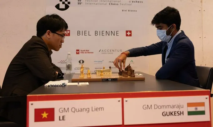 Lê Quang Liêm vẫn còn cơ hội để xếp ở nhóm đầu cờ tiêu chuẩn. Ảnh: BCF