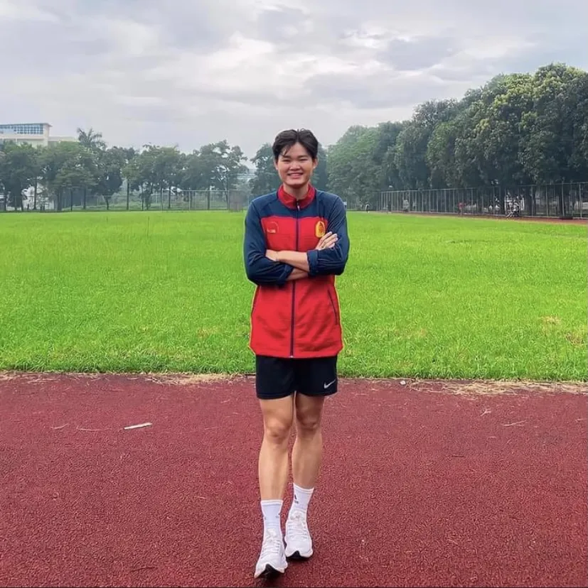 Dư Ý đã có vị trí thứ 45 tại giải điền kinh U20 thế giới năm nay. Ảnh: DƯ Ý