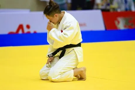 Võ sĩ Thanh Thuỷ có vị trí thứ 7 chung cuộc của hạng cân. Ảnh: BÙI KHẢ TÚ
