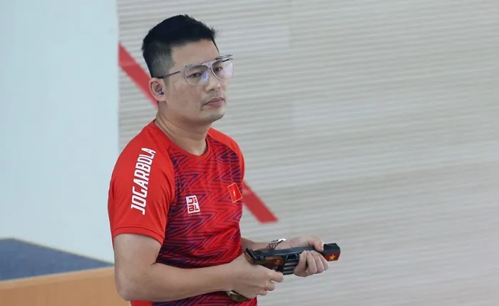 Hà Minh Thành đang là xạ thủ ổn định chuyên môn và được bắn súng Việt Nam kỳ vọng. Ảnh: THANH VŨ