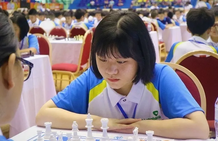Thiên Ngân không thành công tại nội dung cờ tiêu chuẩn ở giải cờ vua Đông Á tại Thái Lan. Ảnh: T.NGÂN