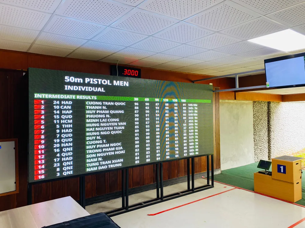 Xạ thủ Trần Quốc Cường đã giành tấm HCV cá nhân tại Đại hội thể thao toàn quốc năm nay. Ảnh: MINH CHIẾN
