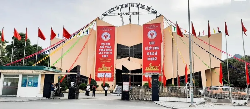 Nhà thi đấu của môn bóng rổ Đại hội thể thao toàn quốc năm nay đã sẵn sàng về cơ sở vật chất phục vụ thi đấu. Ảnh: VBF