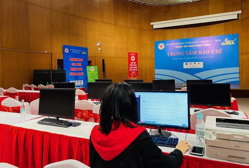 Trung tâm báo chí Đại hội thể thao toàn quốc chính thức hoạt động ảnh 4