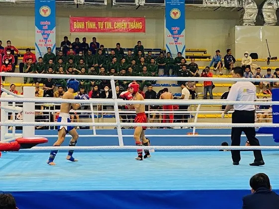 Môn kickboxing là một trong những môn đang có sự chú ý của giới truyền thông. Ảnh: MINH CHIẾN