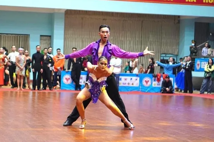 Đại hội thể thao toàn quốc: Các chân nhảy đã cống hiến hết mình trước người xem khiêu vũ thể thao ảnh 1