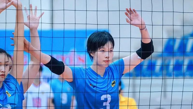 Thanh Thúy đã chơi rất hay ở trận tứ kết trước đội nữ Hà Nội. Ảnh: T.THẢO