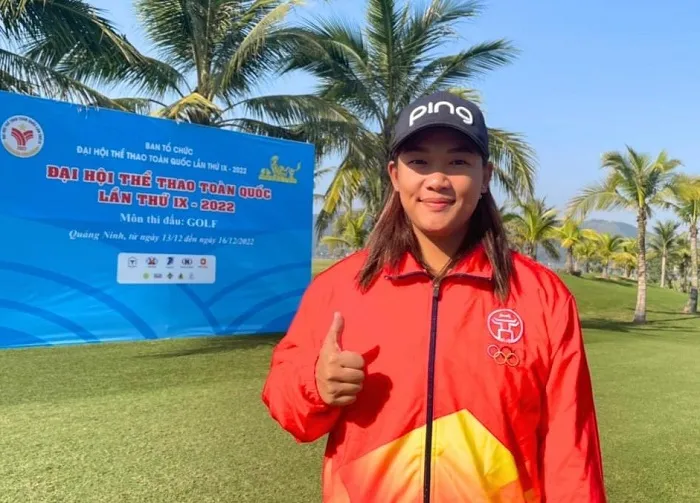 VĐV Thảo My đã giành HCV cá nhân nữ môn golf. Ảnh: VGA