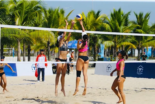 Đại hội thể thao toàn quốc: Xem các tay đập cháy nắng vì bóng chuyền bãi biển ảnh 2