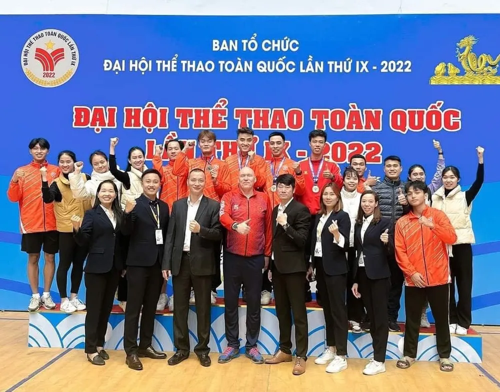 Vũ Thành An và các đồng đội tại đội kiếm Hà Nội cũng có tên dự giải vô địch Đông Nam Á 2023. Ảnh: MINH CHIẾN Vũ Thành An và các đồng đội tại đội kiếm Hà Nội cũng có tên dự giải vô địch Đông Nam Á 2023. Ảnh: MINH CHIẾN