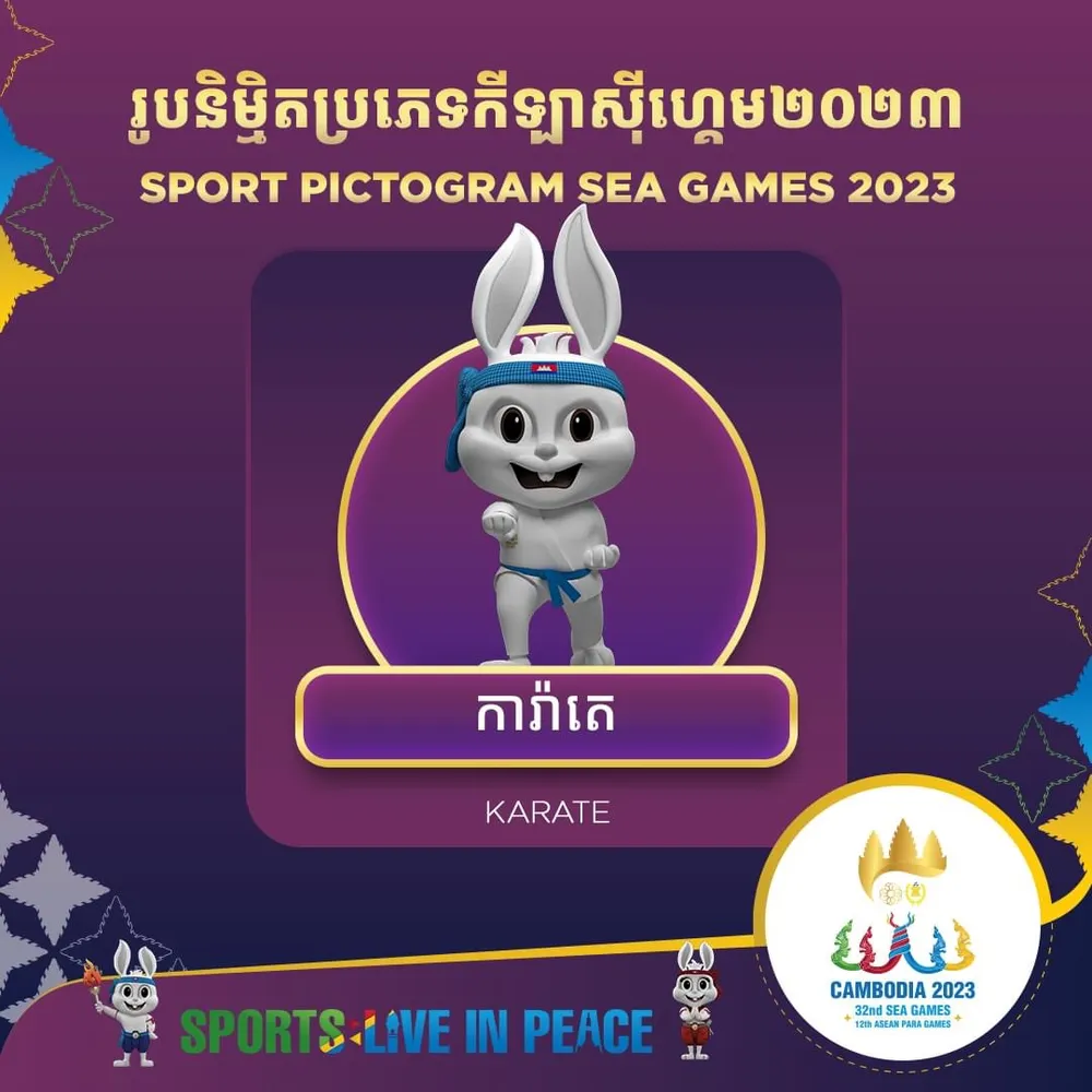 Môn karate là một trong những môn võ thuật thi đấu chính thức tại SEA Games 32. Ảnh: CAMSOC