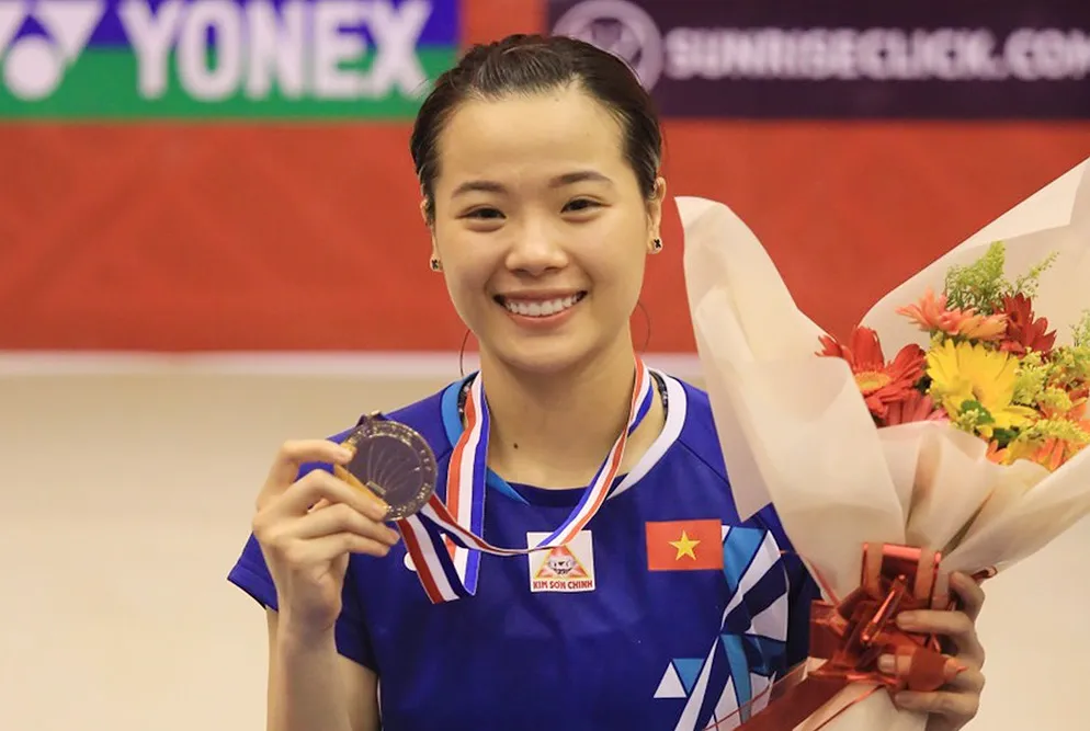 Thùy Linh là một trong những gương mặt nổi bật của cầu lông Việt Nam trong năm 2022. Ảnh: DŨNG PHƯƠNG