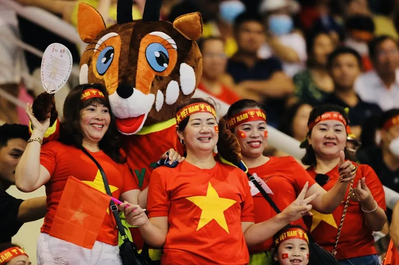Khán giả Việt Nam đã cổ vũ rất nhiệt thành khi chúng ta là chủ nhà SEA Games 31. Ảnh: DŨNG PHƯƠNG