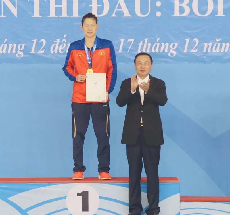 Ánh Viên bây giờ sẽ được người hâm mộ quan tâm hơn trong các chia sẻ của cô trên mạng xã hội tiktok. Ảnh: MINH MINH