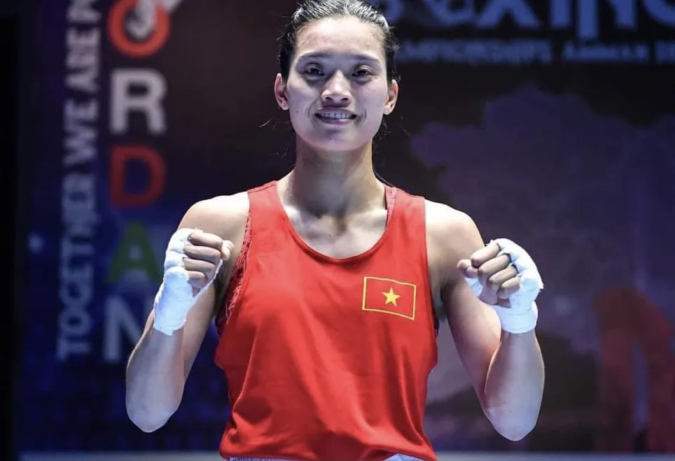 Nguyễn Thị Tâm đã lọt vào bán kết giải vô địch thế giới 2023 đang đấu ở Ấn Độ. Ảnh: IBC