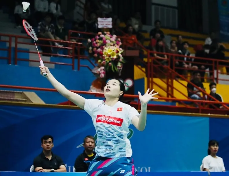 Hạt giống số 2 Nguyễn Thùy Linh đã có chiến thắng trong trận ra quân giải Challenge Việt Nam 2023. Ảnh: LÂM THỎA.VNE